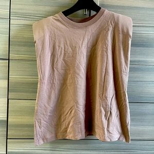 Zara Dusty Rosy T-shirt with shoulder pads